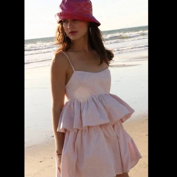 Stone Cold Fox Pink & White Stripe Dress - Picture 2 of 3